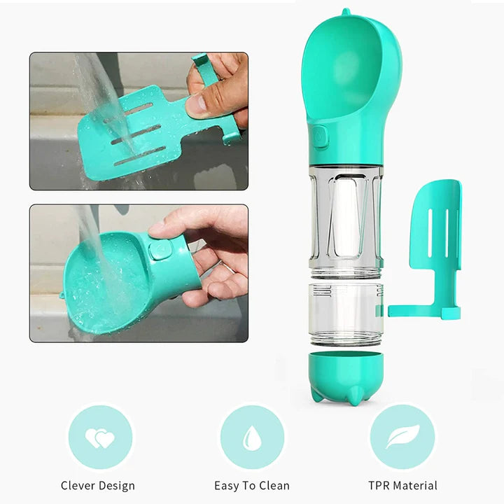 Tupperware 4 in 1 distributore di acqua + cibo + porta sacchetti