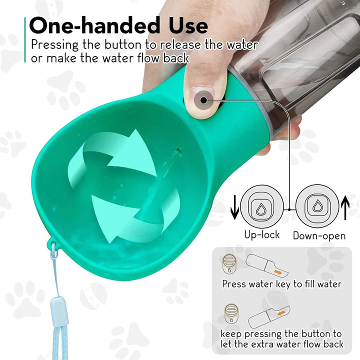 Tupperware 4 in 1 distributore di acqua + cibo + porta sacchetti