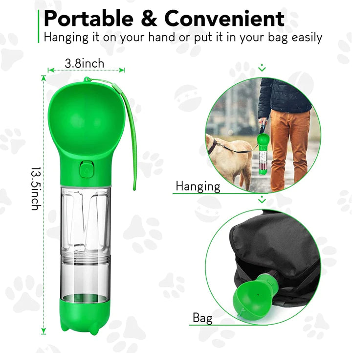 Tupperware 4 in 1 distributore di acqua + cibo + porta sacchetti