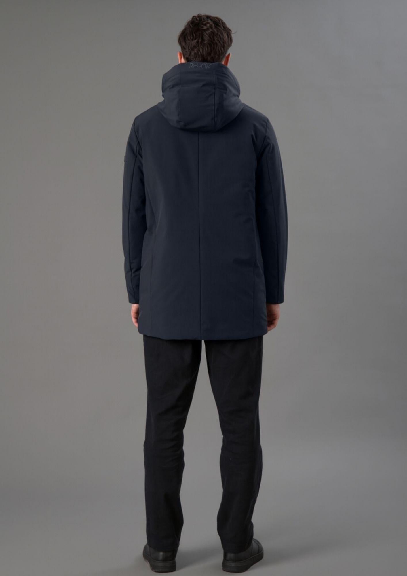 Rihunik Giacca Invernale Uomo Hugh Blu Navy