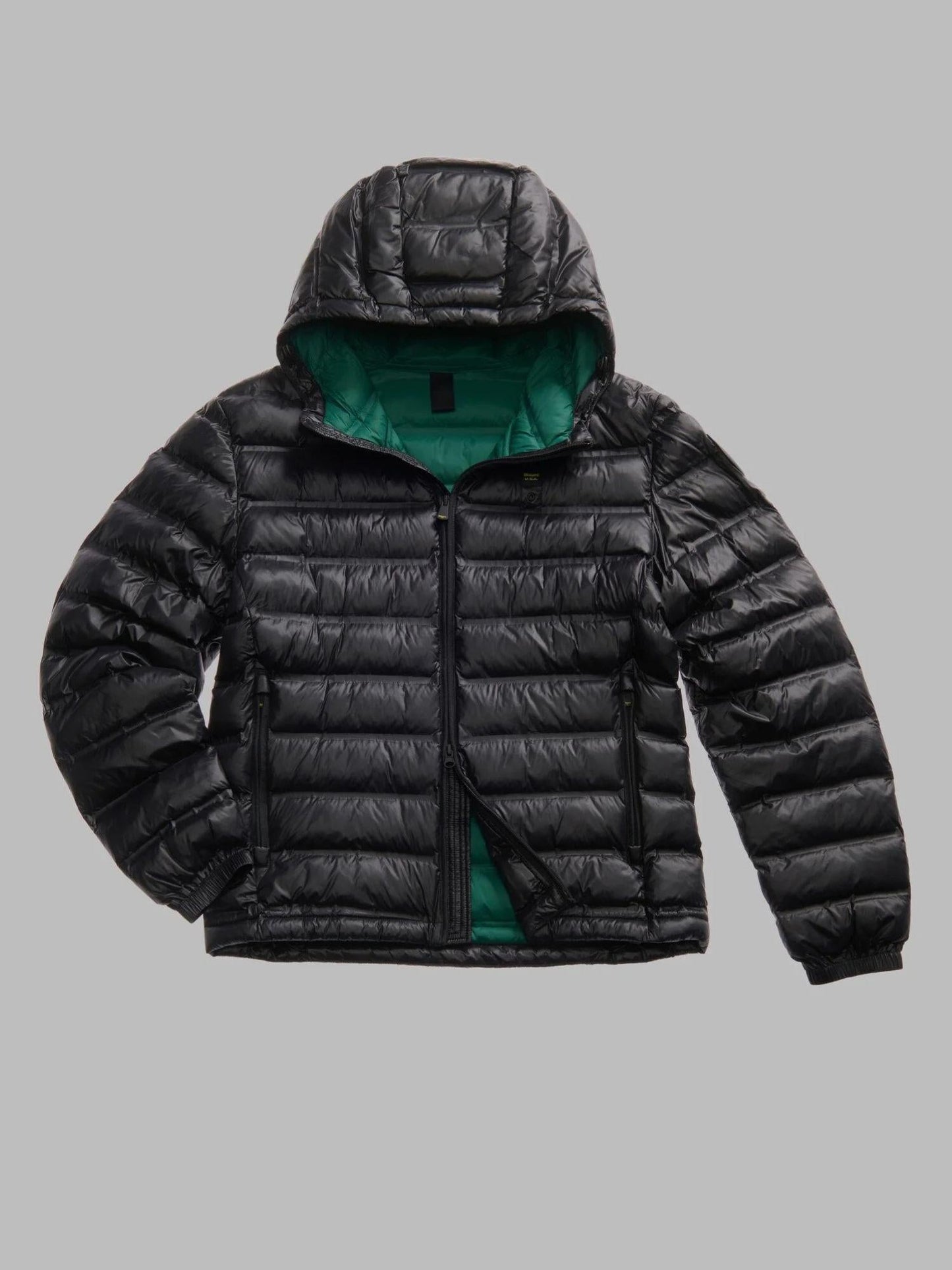 Blauer Giacca Invernale Uomo Charles Nera con Interno Verde