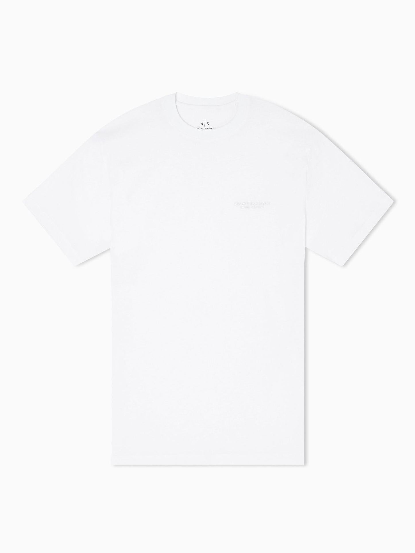 Armani Exchange T-shirt regular fit con logo Uomo Bianco