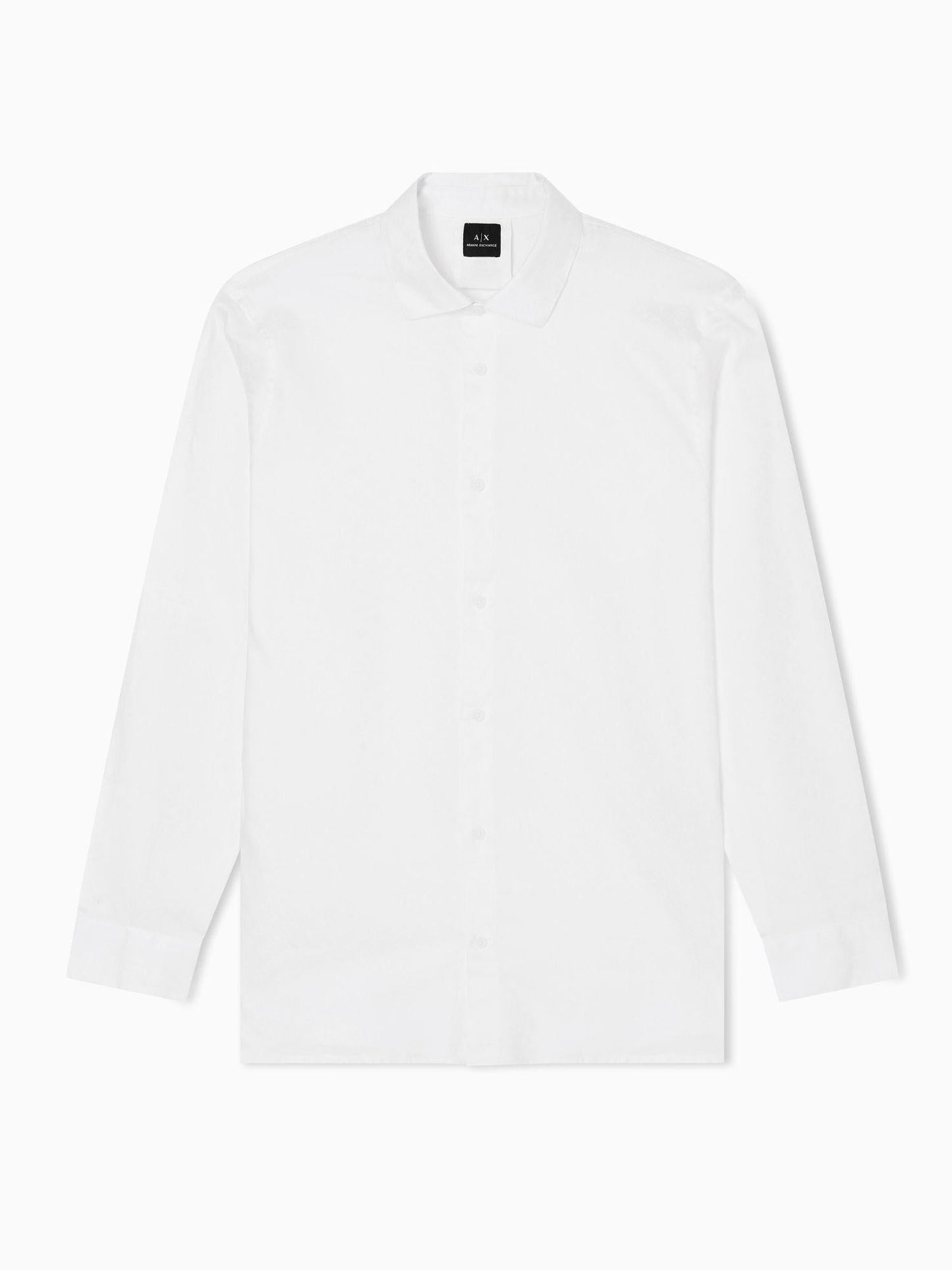 Armani Exchange Camicia regular fit logo allover Uomo Bianco