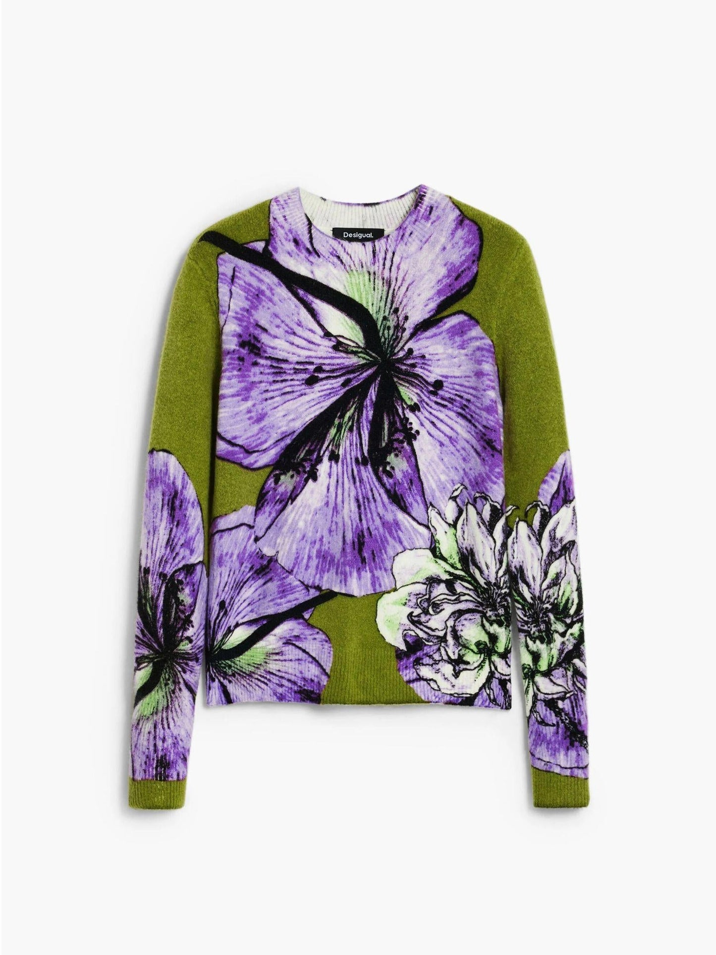 Desigual Maglione disegnato da Mr. Christian Lacroix Donna Verde