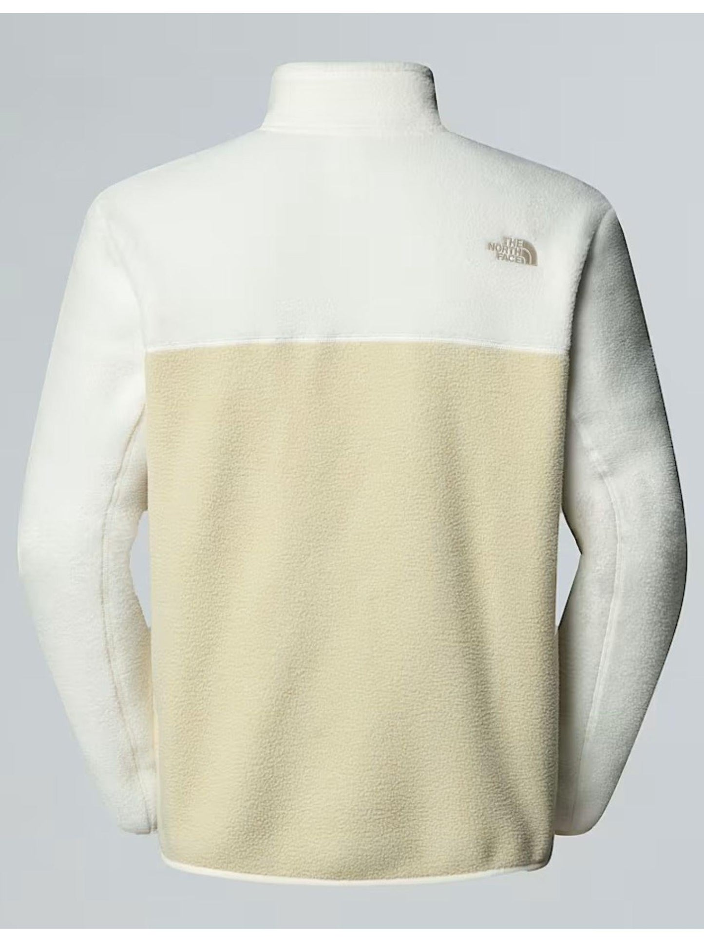 The North Face Giacca In Pile Uomo Yumiori Con Cerniera Integrale Bianco Dune Ghiaia