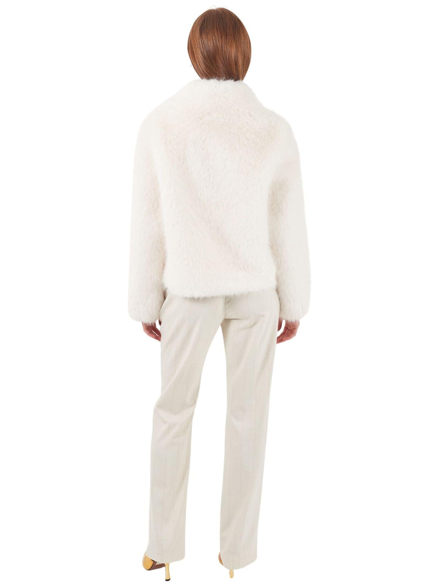 Yes Zee Giacca Invernale Donna Bianca