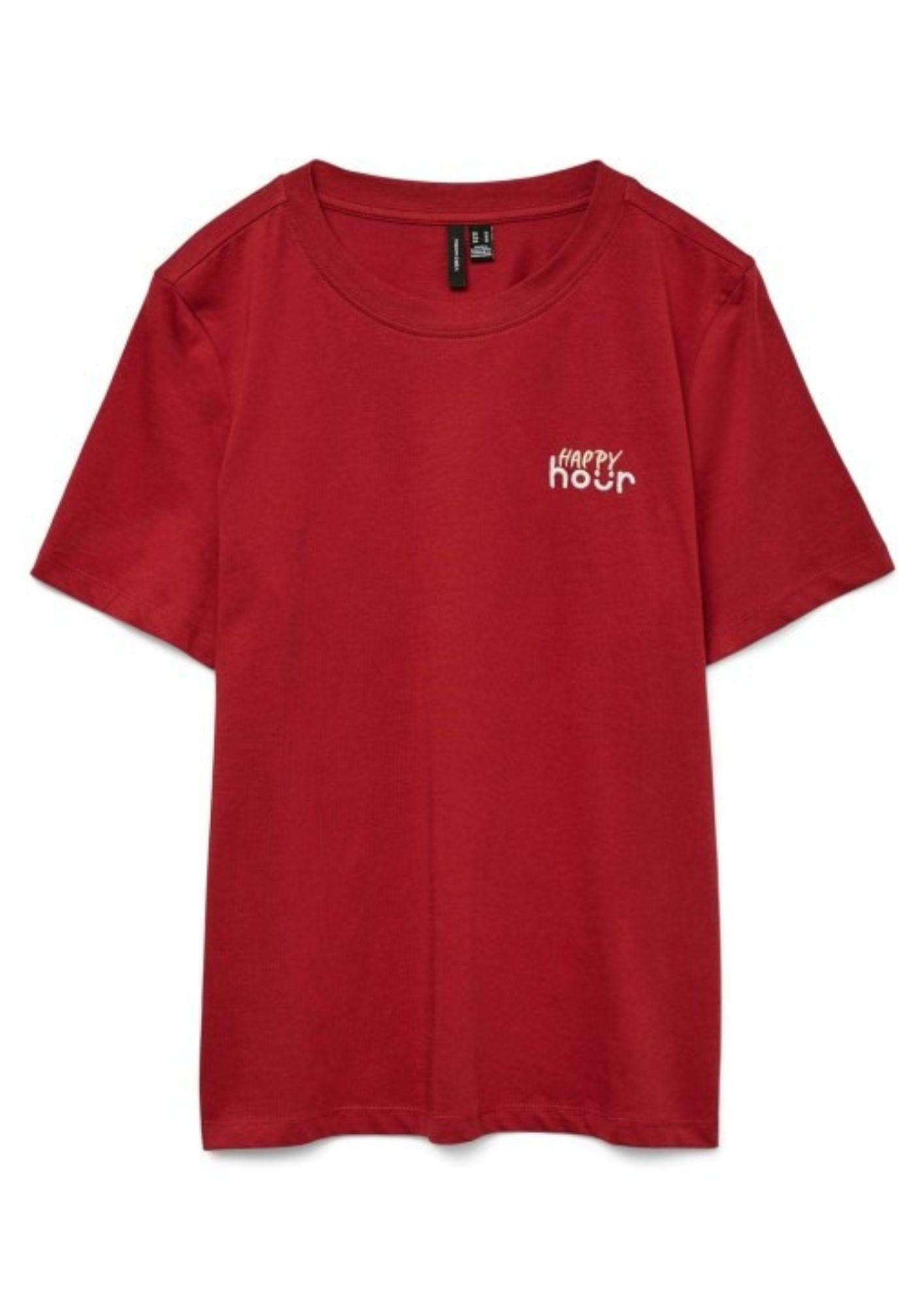 Vero Moda T-Shirt Donna Frigga Bordeaux