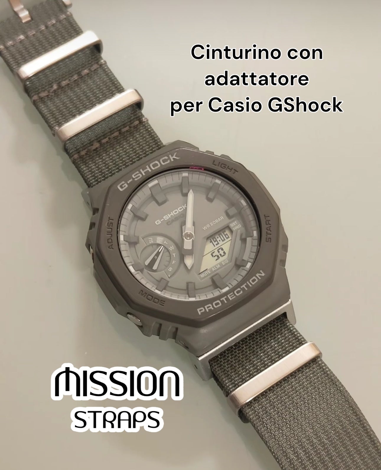 Kit adattatore x cinturini NYLON/NATO da 22mm (interni 16mm)