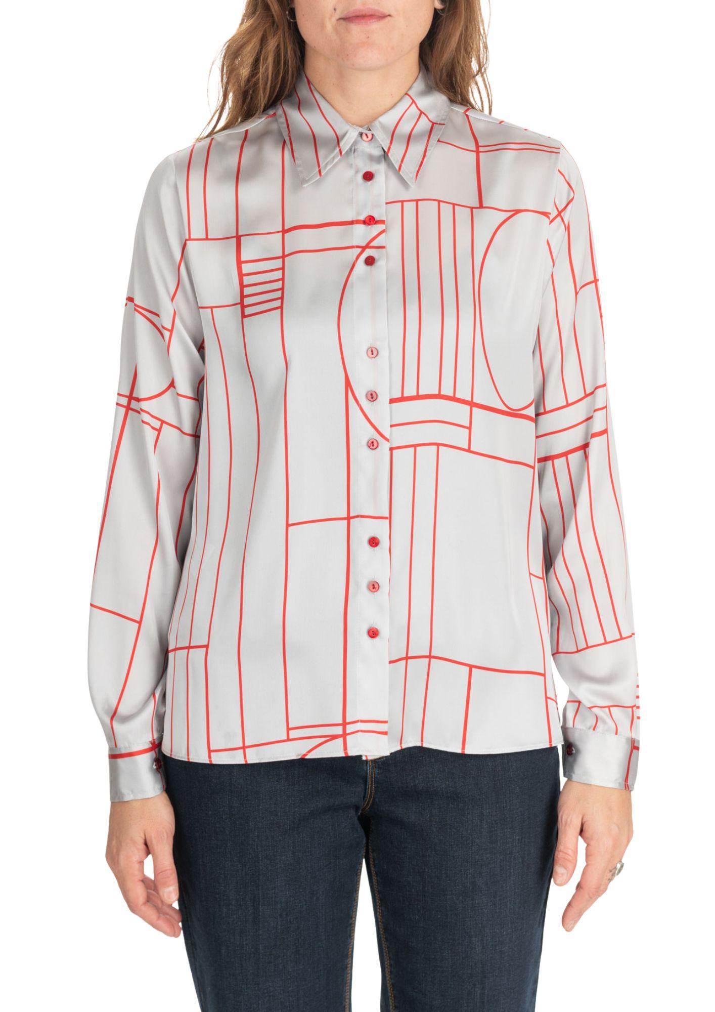 Diana Gallesi Camicia Donna Fondo Grigio