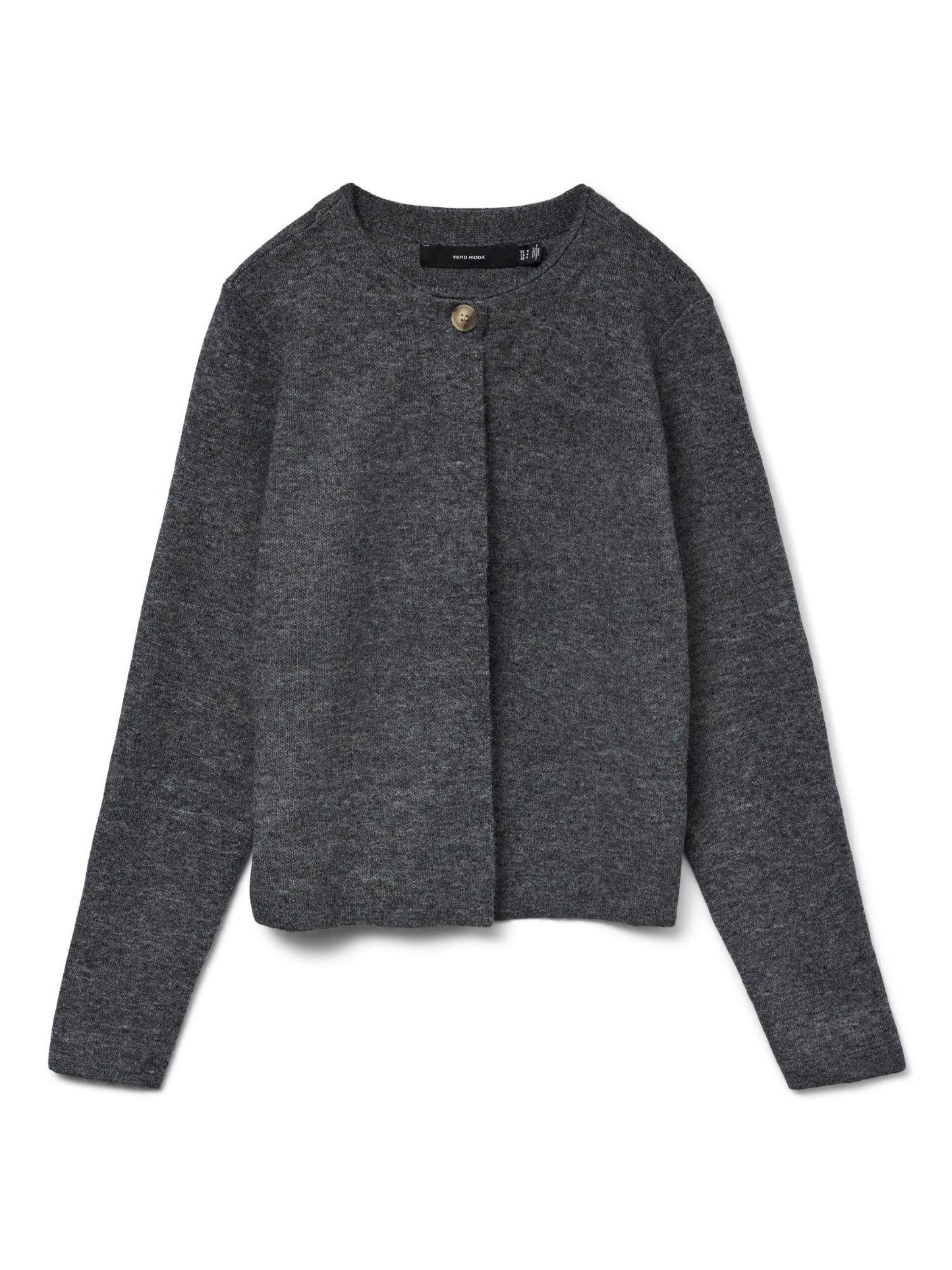 Vero Moda Cardigan In Maglia Donna Marina Grey Dark Grey Melange