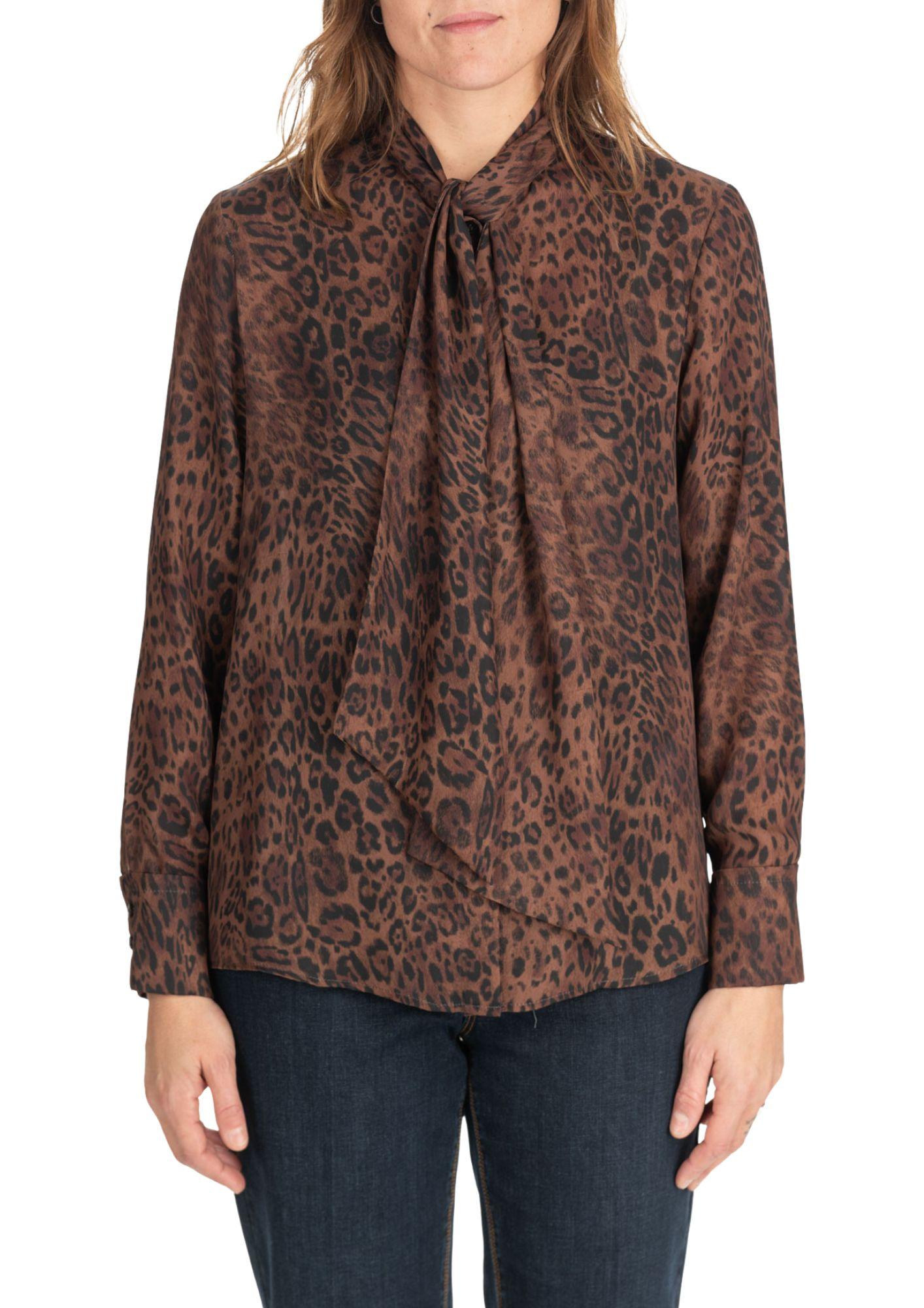 Diana Gallesi Blusa Donna Marrone Animalier