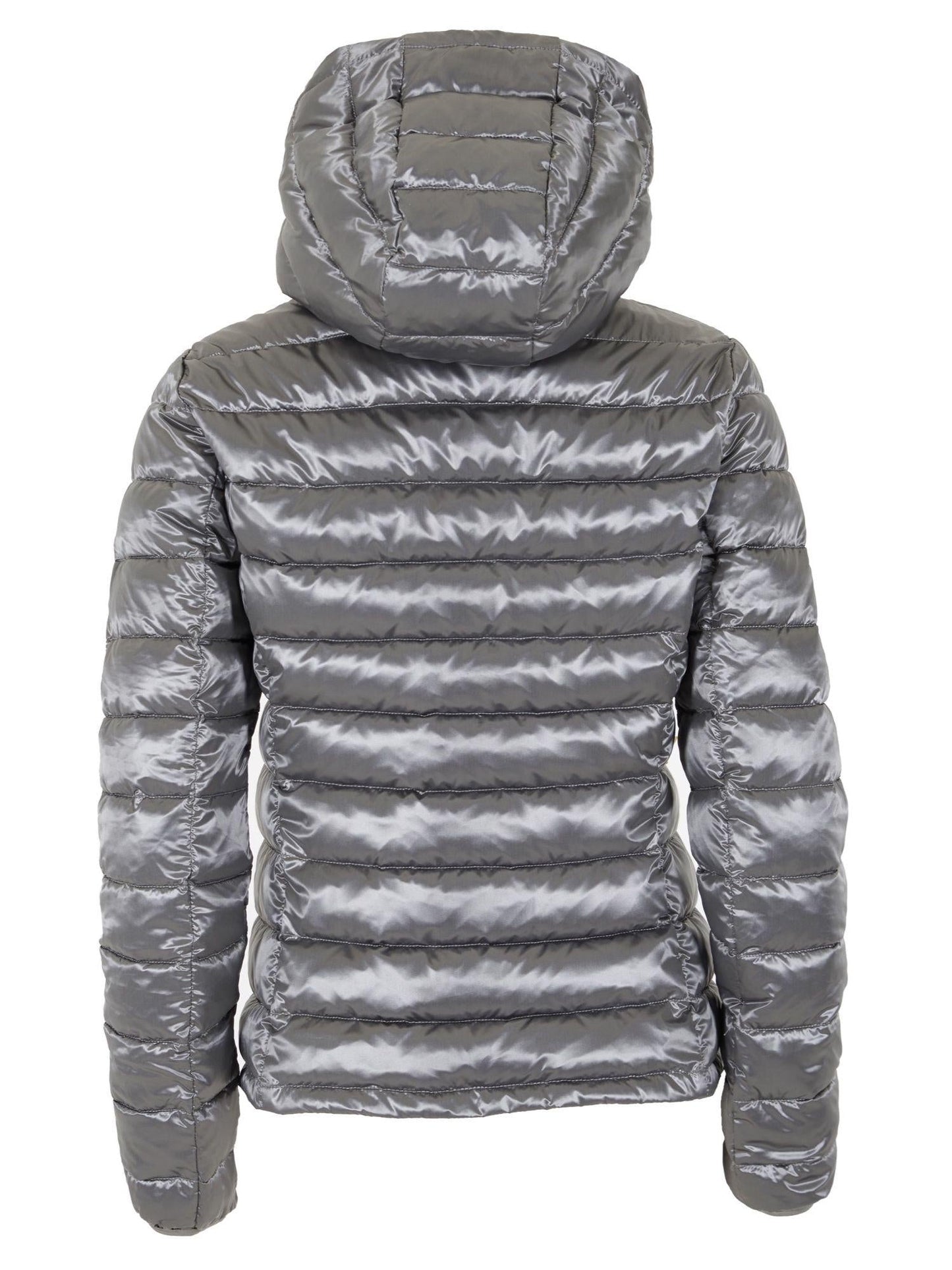 Yes Zee Parka Donna con Giubbino Trapuntato Interno Grigio