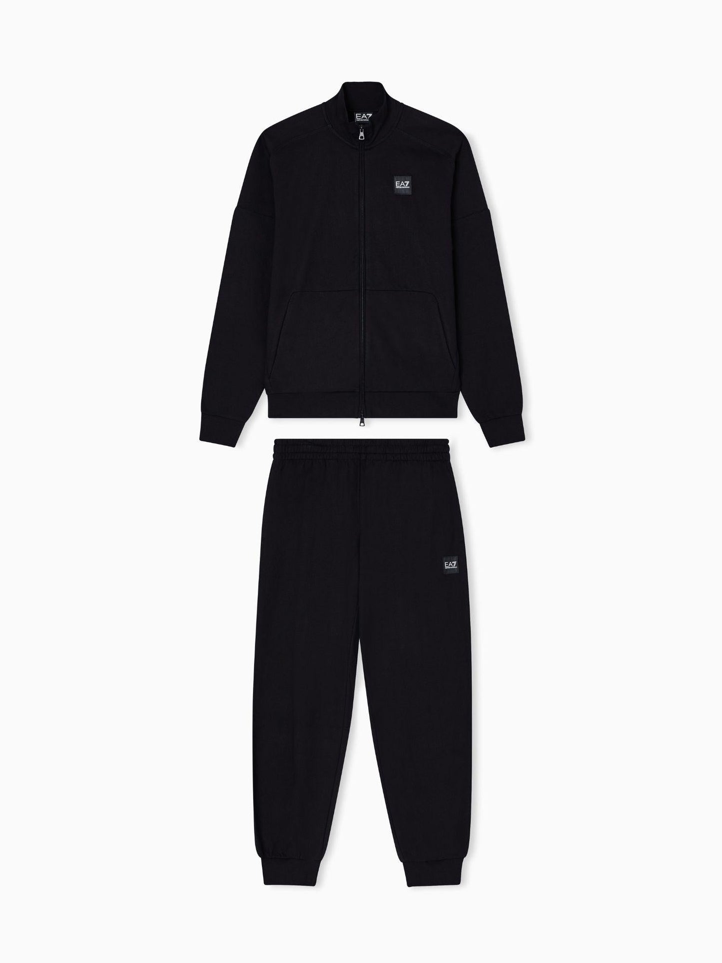 EA7 Emporio Armani Tuta In Cotone Uomo Visibility Nero