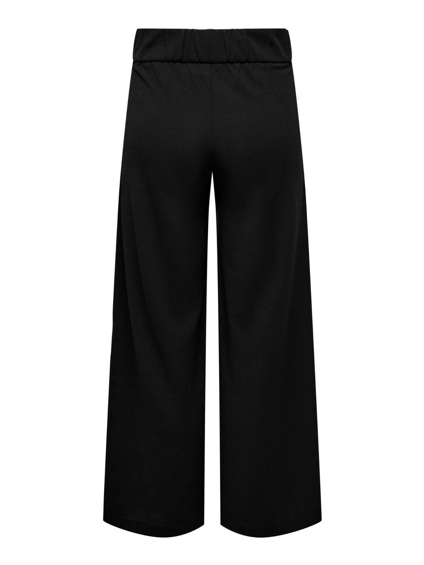 Jacqueline De Yong Pantaloni A Gamba Larga Donna Geggo Wide Leg Fit Nero