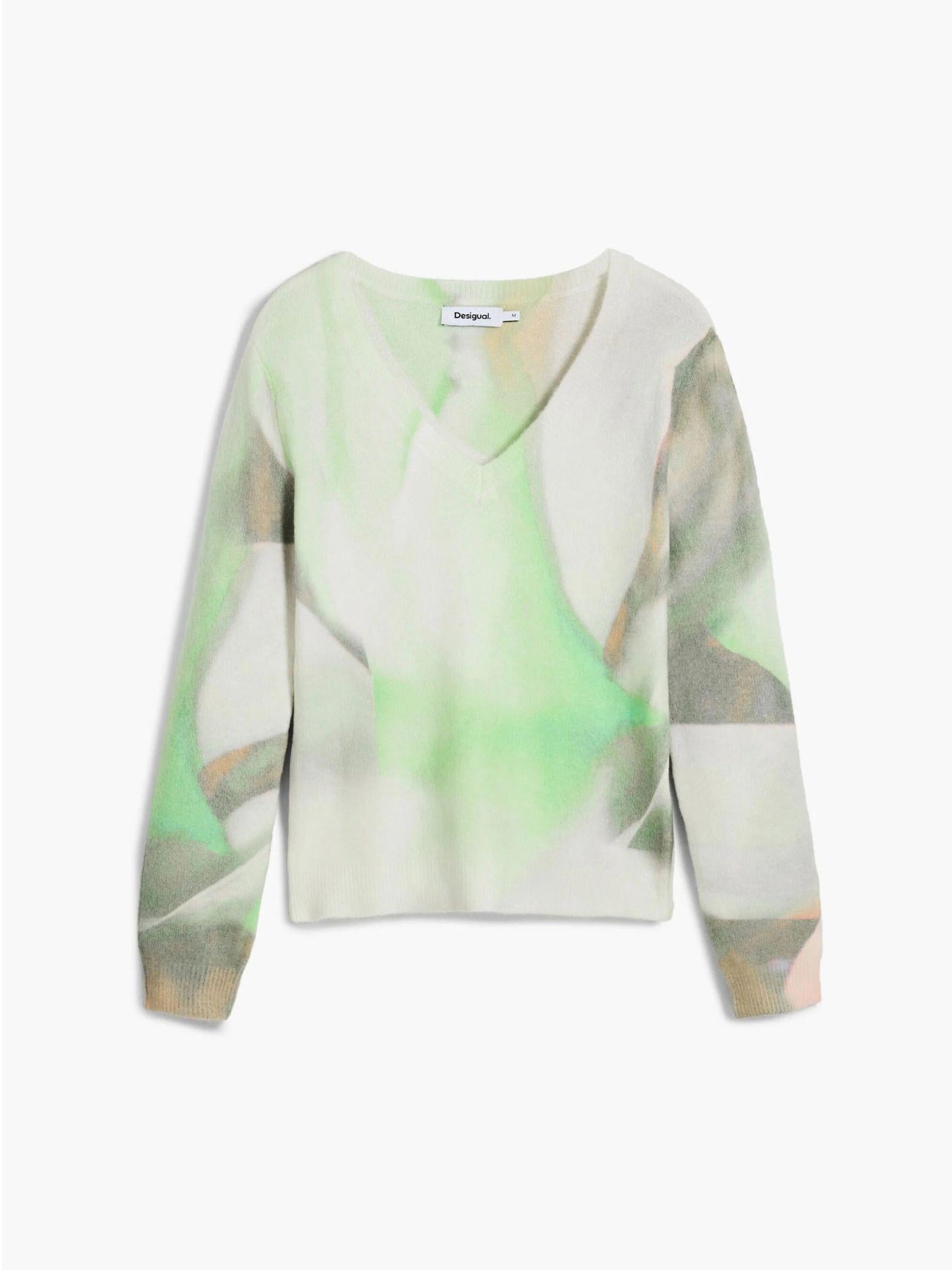 Desigual Maglione morbido con scollo a V Donna Verde