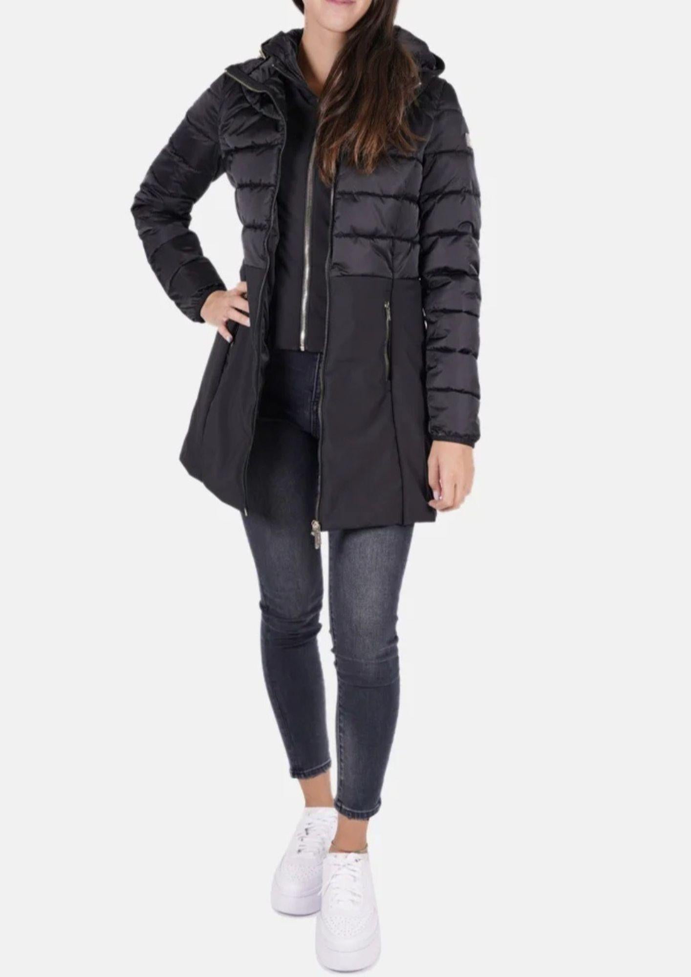 Yes Zee Cappotto Invernale Donna Nero