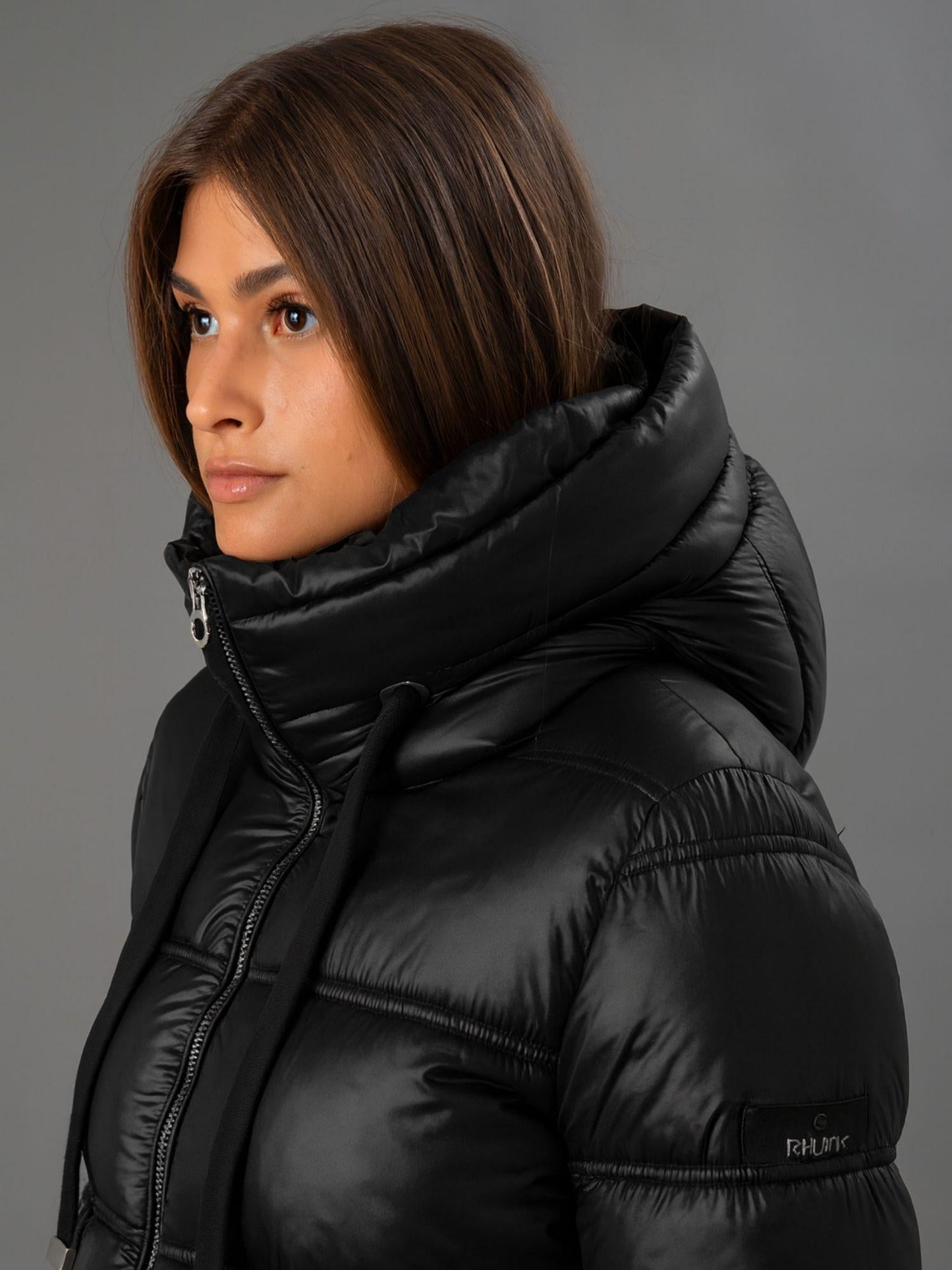 Rihunik Giacca Invernale Donna Nera
