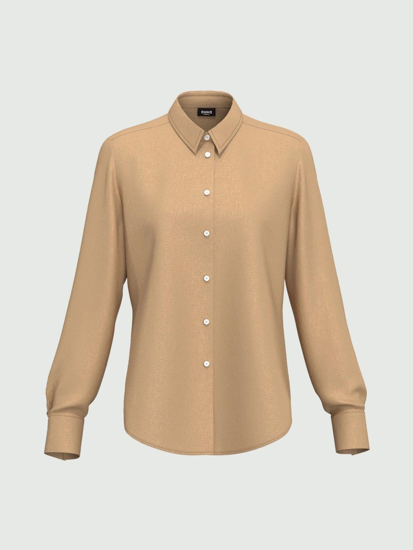 Emme Marella Camicia In Raso Martellato Donna Fleres Miele