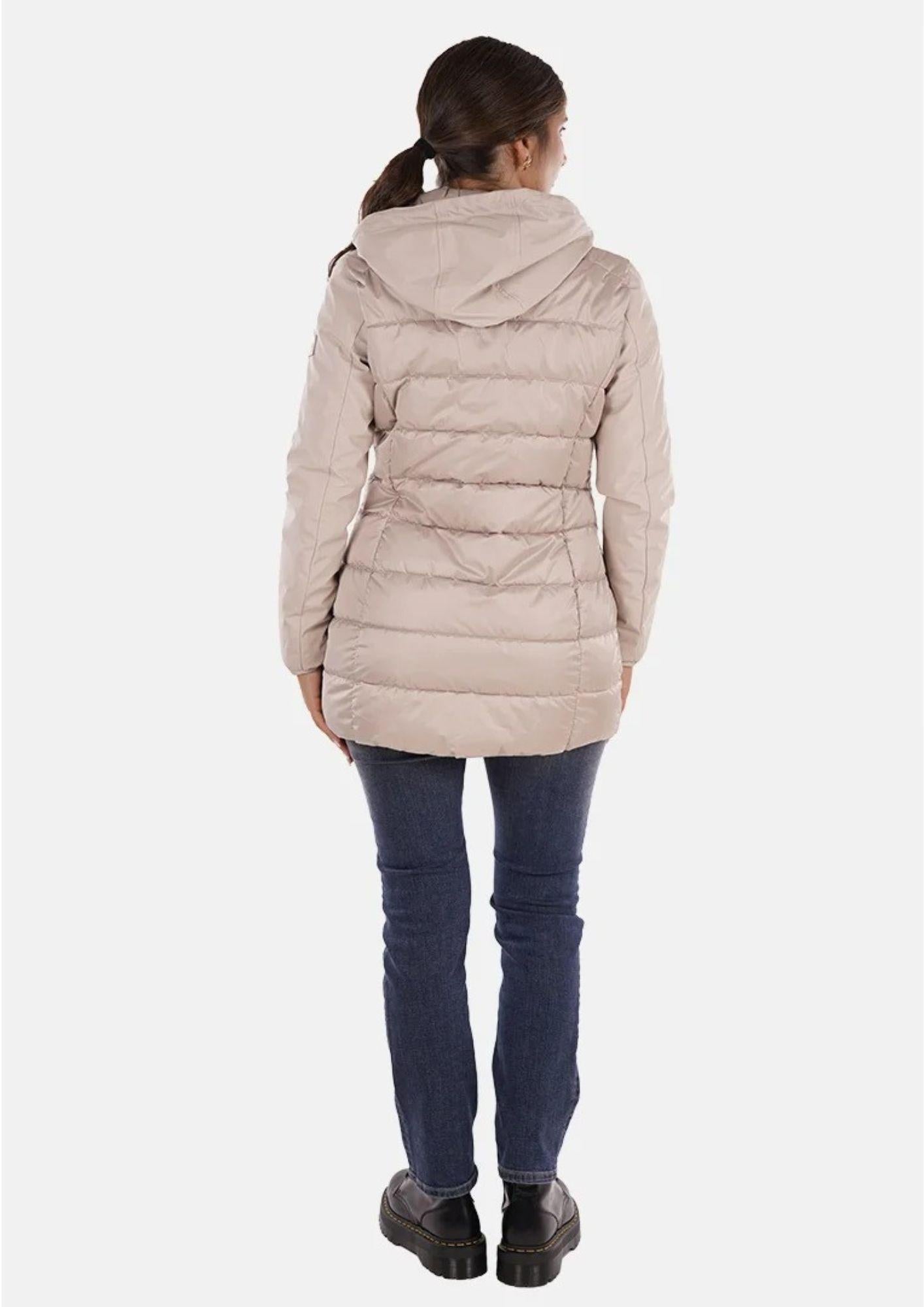 Yes Zee Giacca Lunga Donna Beige