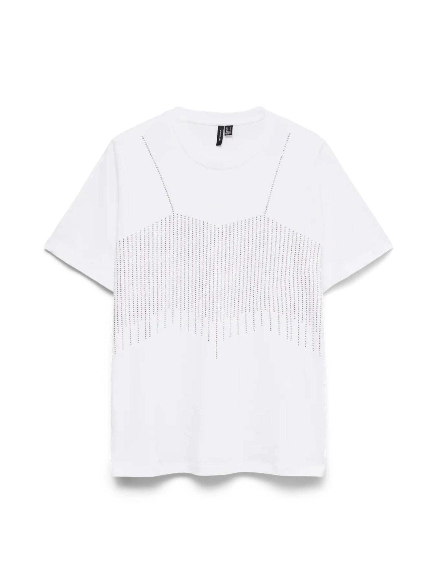 Vero Moda T-Shirt Donna Benedicte Bianco