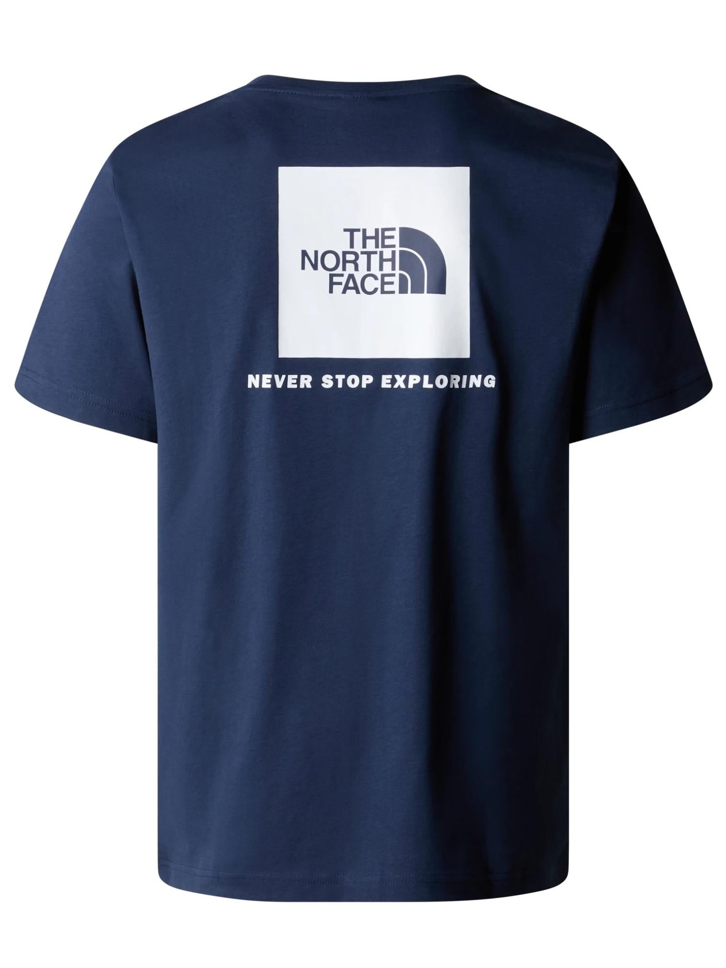 The North Face T-shirt Uomo Box Blu Navy Bianco