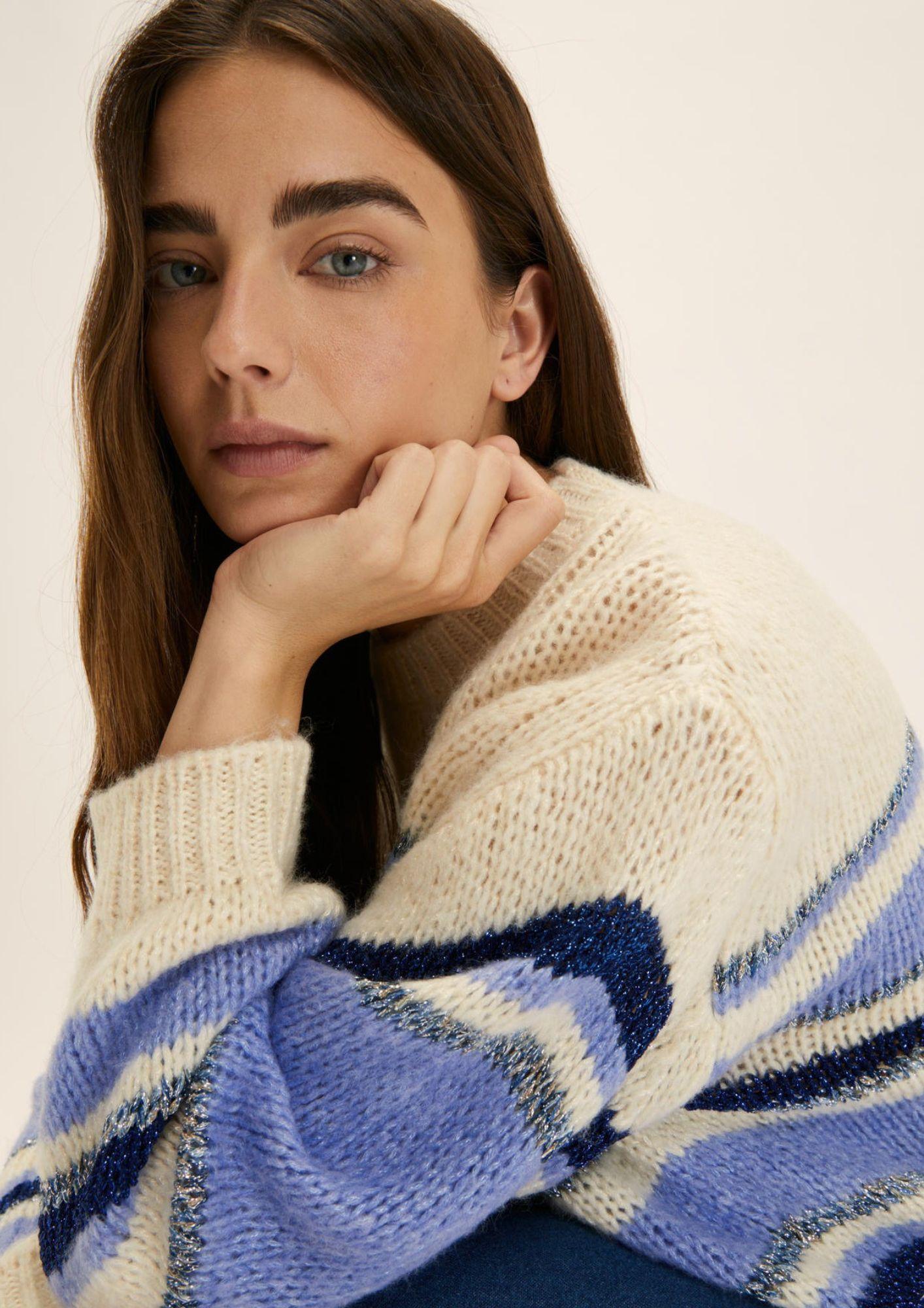 Emme Marella Maglia Donna Loreto Panna e Pervinca