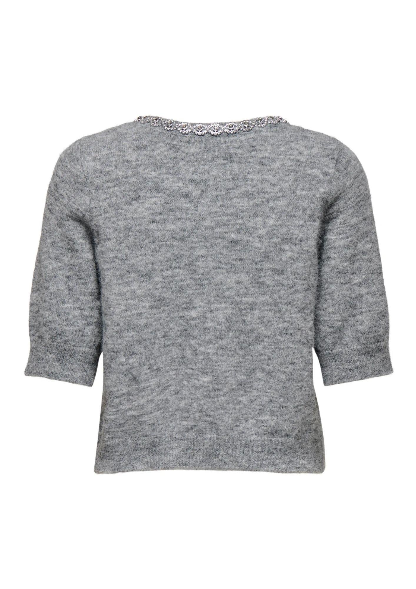 Jacqueline De Yong Cardigan Donna Alva Grigio