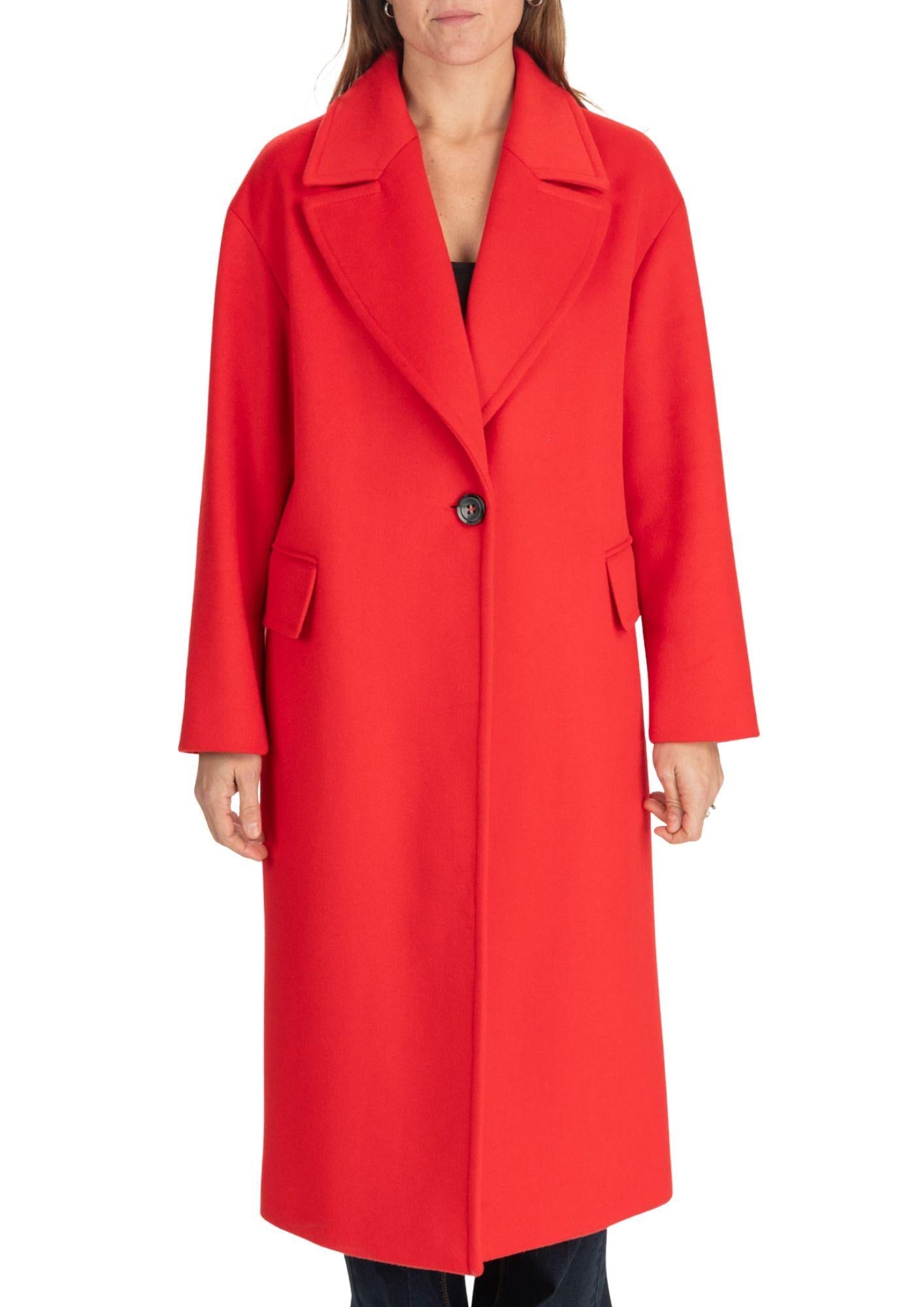 Diana Gallesi Cappotto Donna Rosso