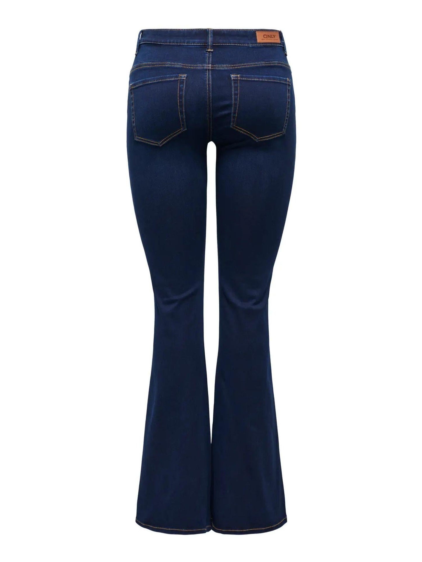 Only Jeans Donna Reese Flared Fit Dark Blue Denim