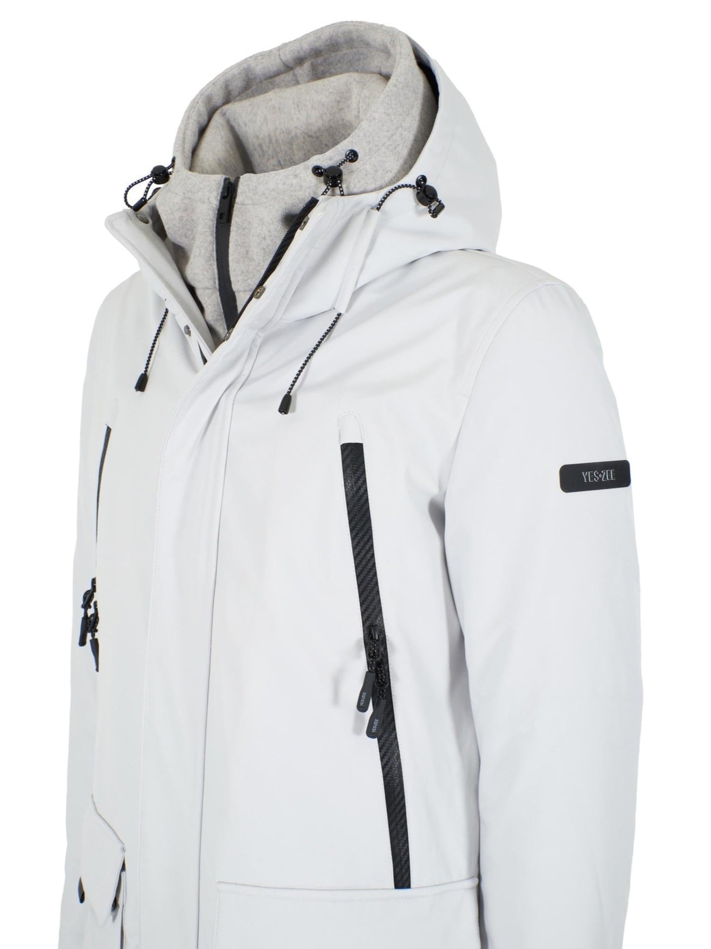 Yes Zee Cappotto Uomo con Trapuntatura interna Ghiaccio