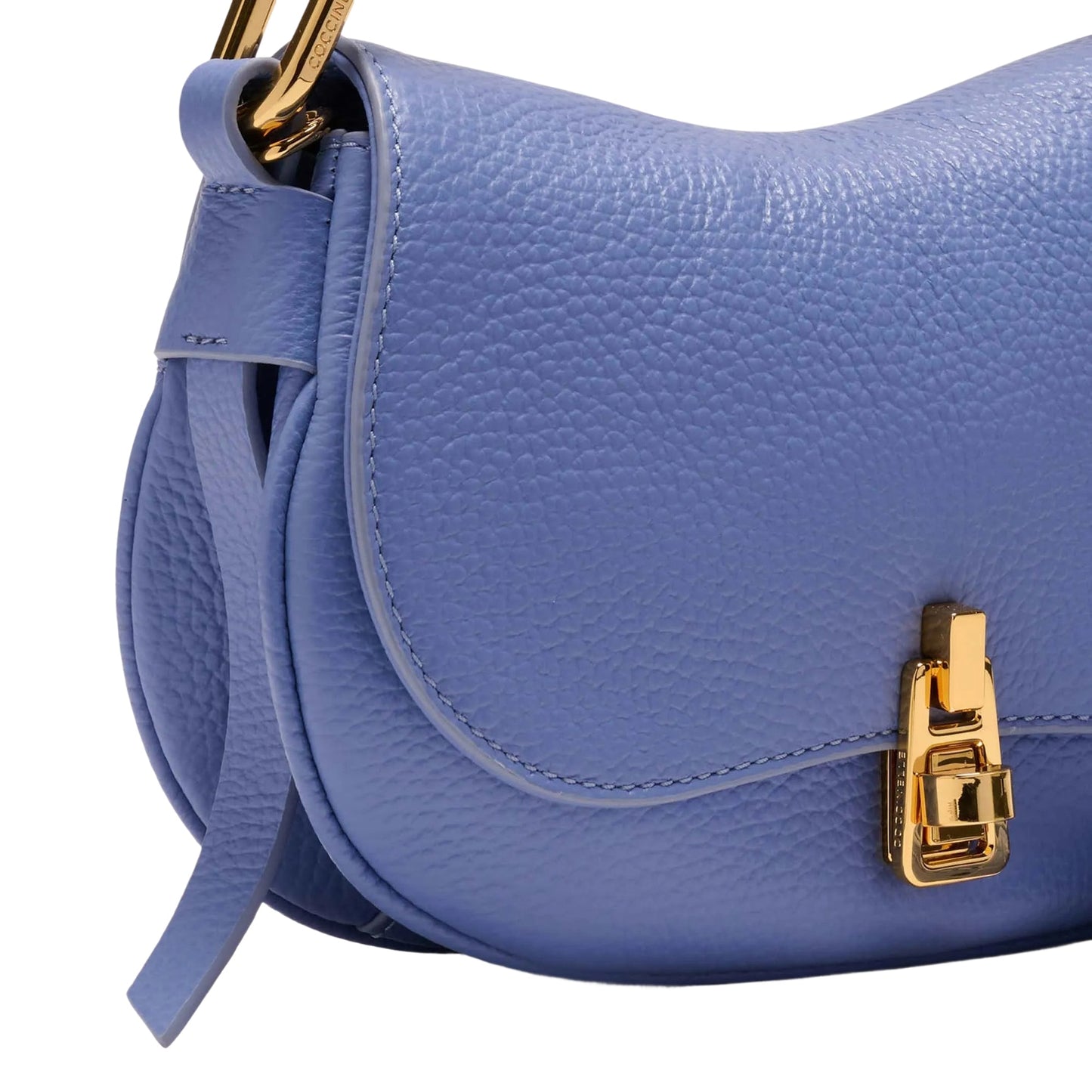 COCCINELLE Borsa Donna Piccola a Tracolla Blu, In Vera Pelle, Magie Soft Mini