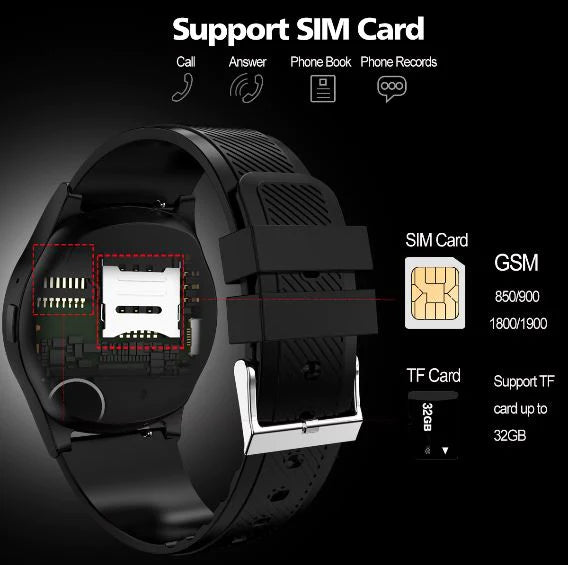 Smartwatch Telefono L9 Music Player GSM Phone Call TF Card Extend Camera Sm