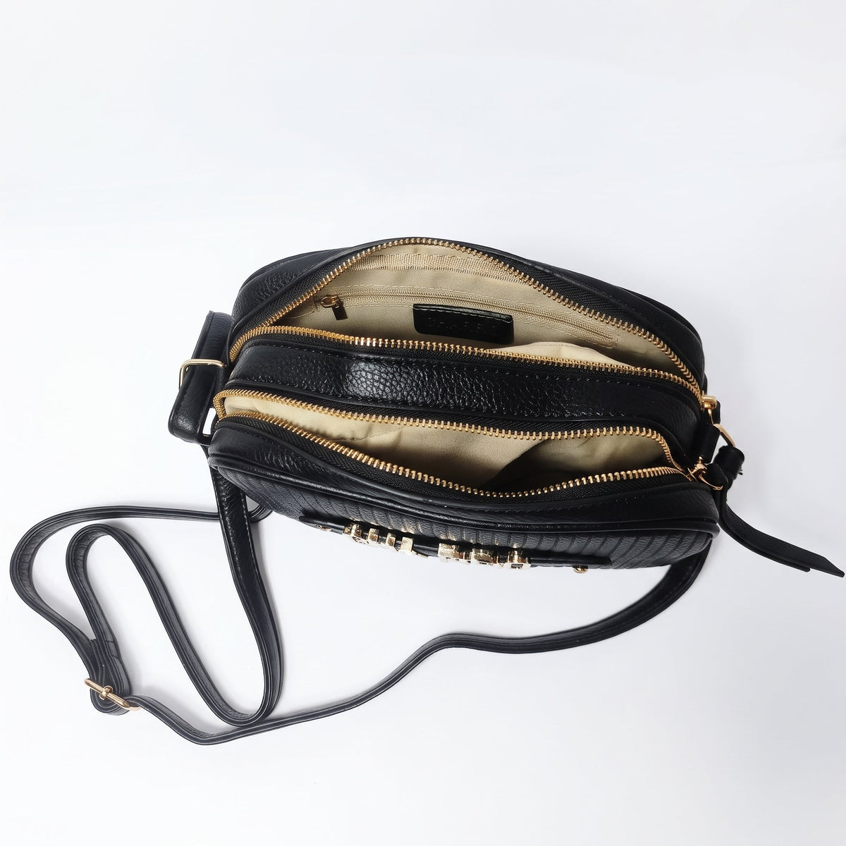 Charro Mini Borsa a Tracolla con Doppia Zip
