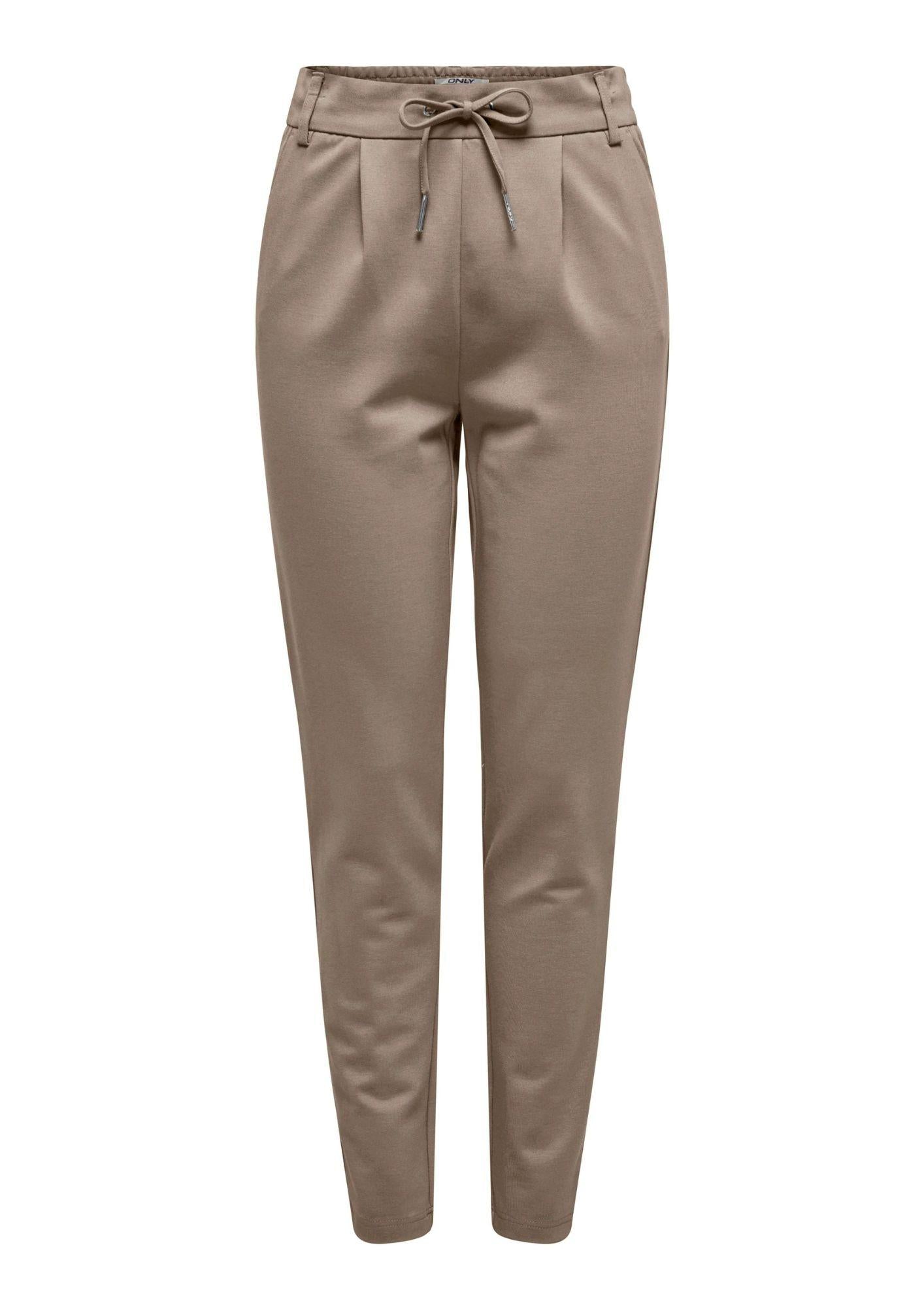 Only Pantaloni Donna Poptrash Marrone