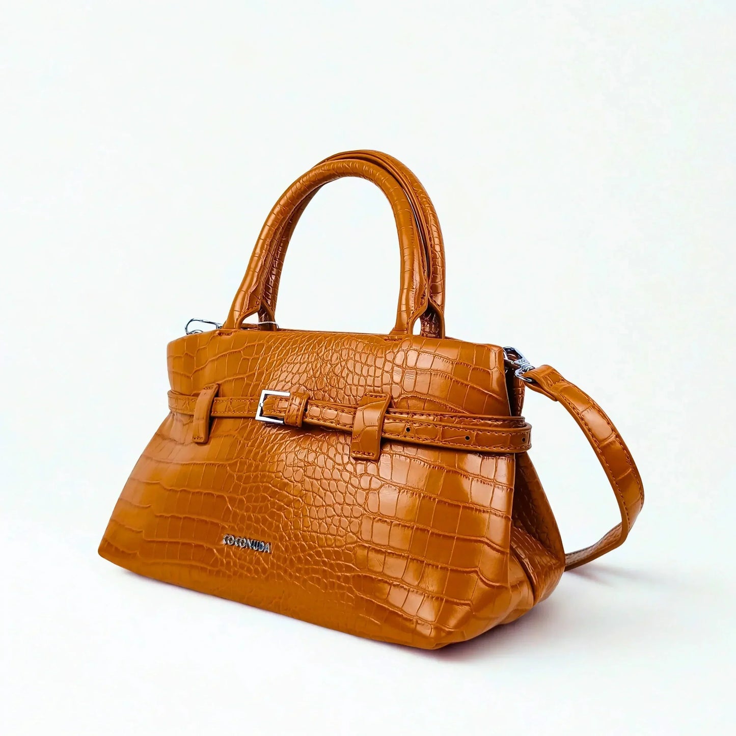 Patent Crocodile Leather Handbag - MS-7433