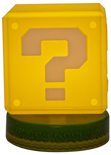 Paladone Nintendo Super Mario Lamp Question Block Light Lampada 3D Da Tavolo