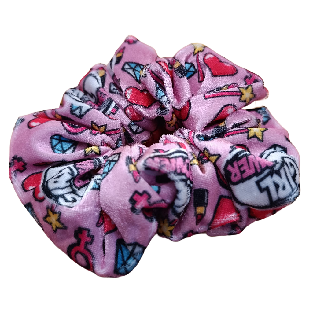 Scrunchie Velvet Girl Power