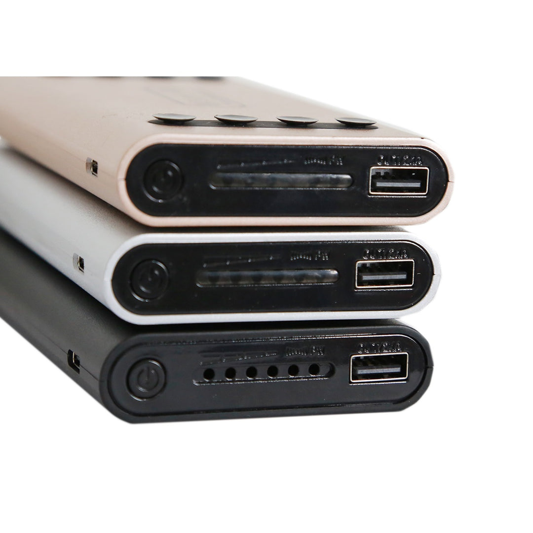 Power Bank 5 in 1 caricatore Wireless senza fili Qi led 10000mAh batteria