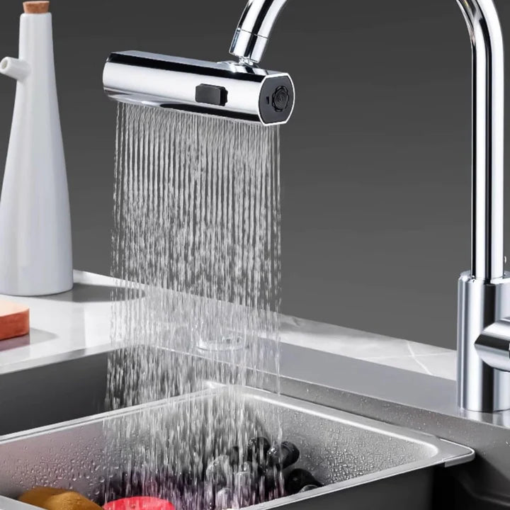 Rubinetto da Cucina 3 in 1 multifunzionale a cascata rotazione a 360 con 3 getti