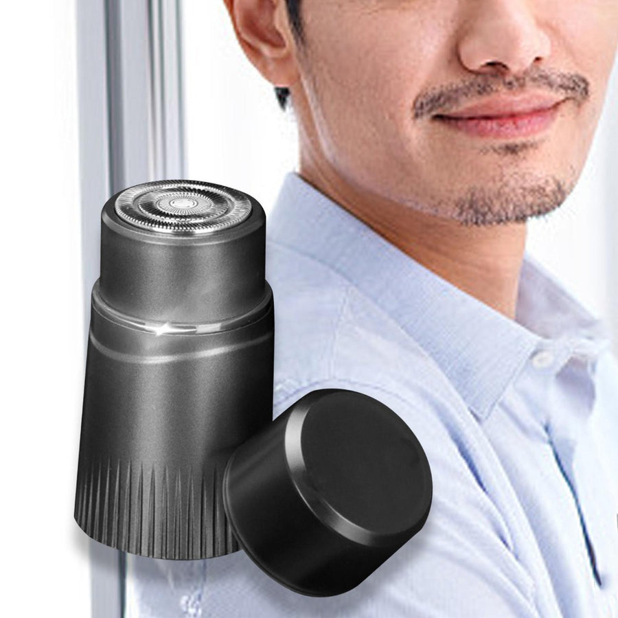 Rasoio elettrico da uomo ricaricabile tramite USB silenzioso per barba