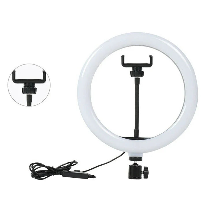 Anello luminoso Smd Led Per Video e Fotografia Selfie con Cavalletto e Supporto Smartphone