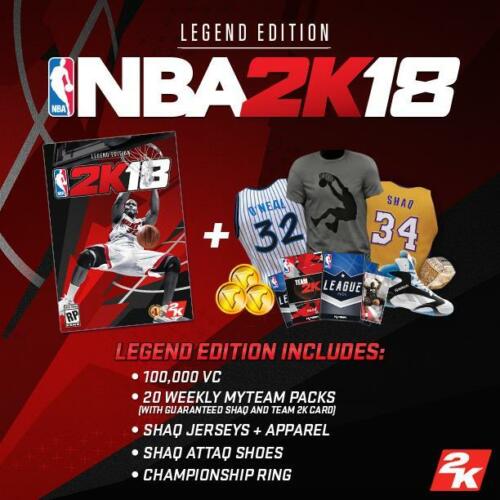 Nba 2K18 Legend Limited Edition PS4 Italian Video Game Basketball PlayStation 4