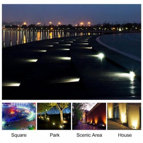 Kit 4 Faretti da Giardino con 8 LED Impermeabili