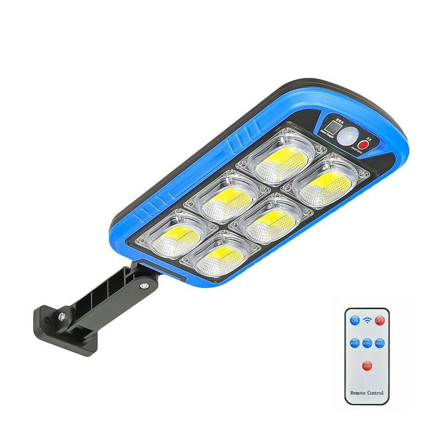 Lampione 150 led cob da esterno con pannello solare sensore movimento lampione