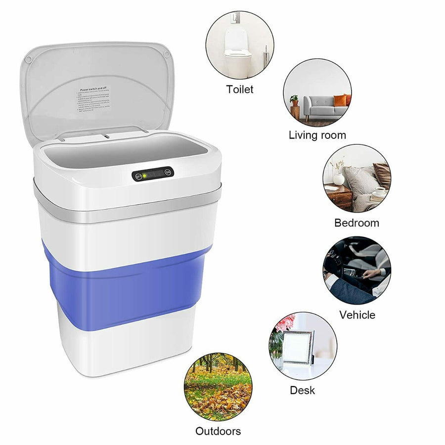 Pattumiera con sensore touchless pattumiera intelligente da 17 litri con coperchio