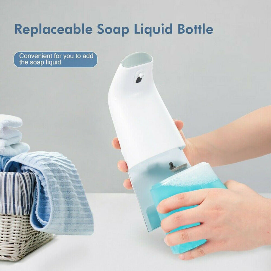Dispenser Sapone Gel Automatico Schiuma 300ml Con Sensore Bagno Casa Ipx3 6w
