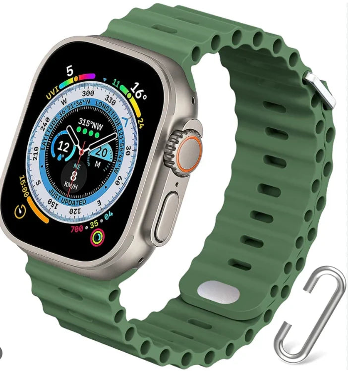 Smartwatch Ultra 7 in 1 2.2HD Amoled Schermo Ricarica wireless 49mm Series 8