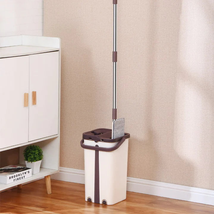 Mop original set di lavapavimenti e secchio a 2 camere autopulente e tessuto in microfibra per pulizia casa finestre doccia bagno battiscopa