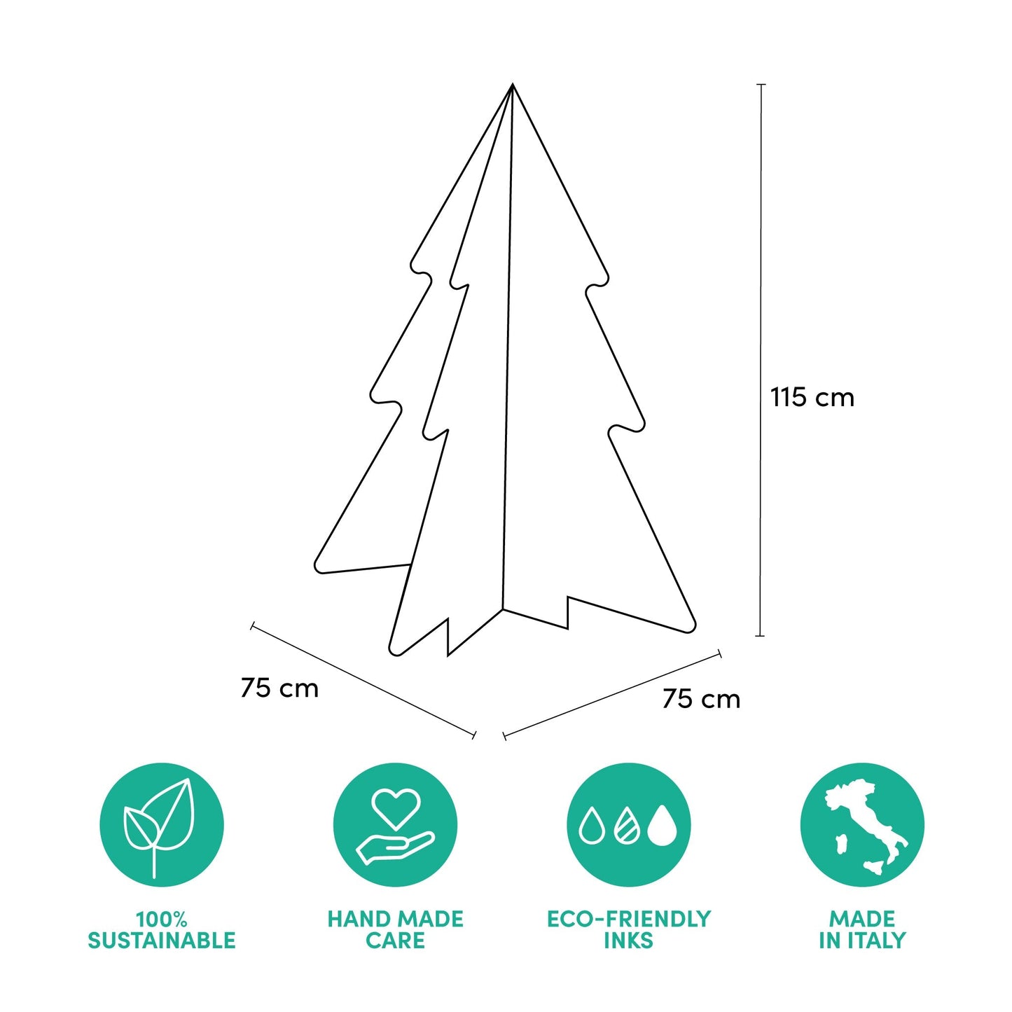 Albero Ecologico di Natale Glamour - Design Sostenibile | Rippotai