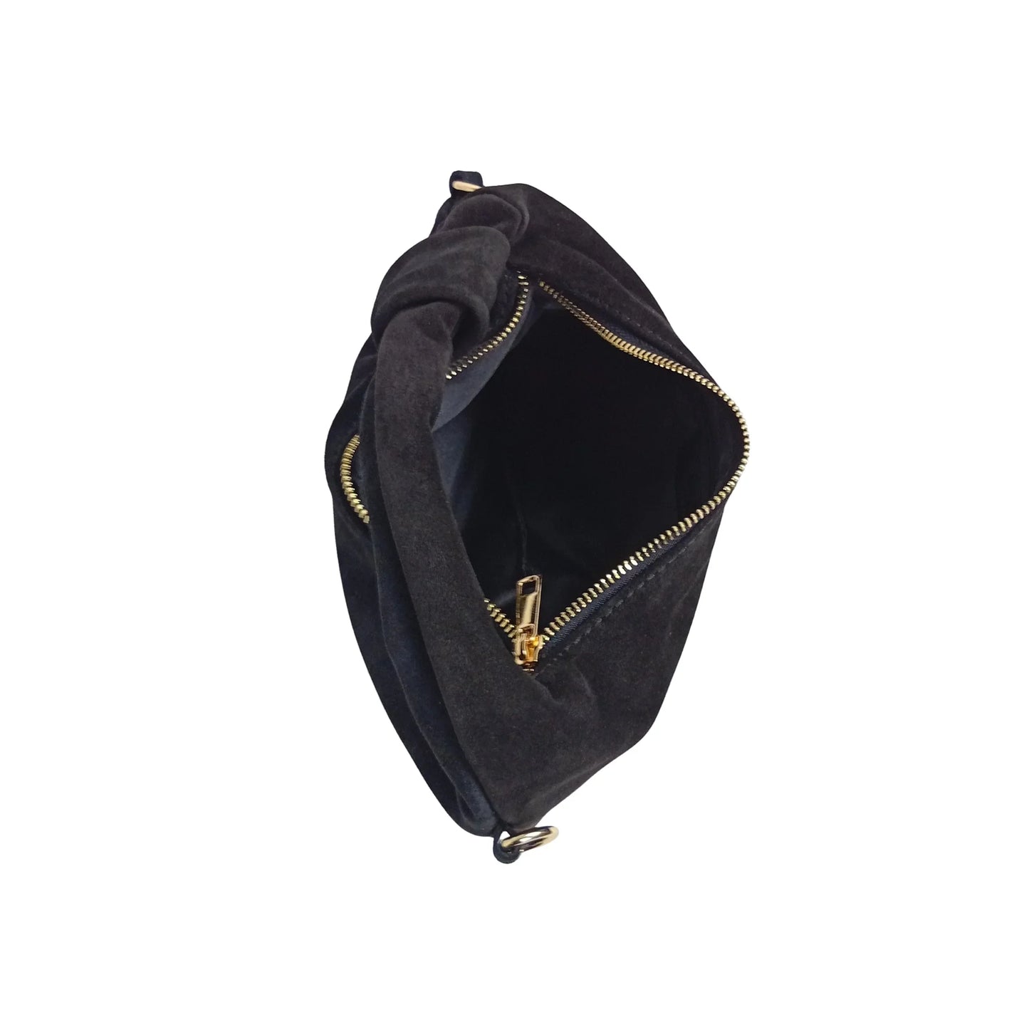 Suede hobo shoulder bag MS-6586